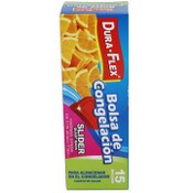 Wholesale - 15ct DURAFLEX ZIPPER QUART BAGS C/P 24, UPC: 749732053907